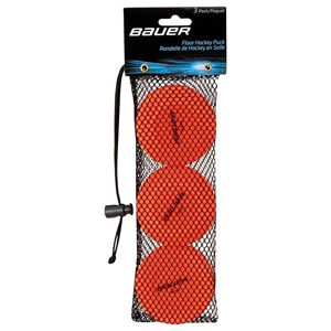 Bauer Floor Hockey Puck Orange 3er Pack Hockey Eu Ice
