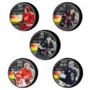 Picture of NHLPA German Player Pucks - Blister