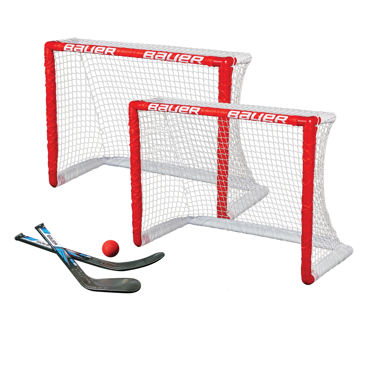 Изображение BAUER Knee Hockey Goal 2er Set 30.5" 2 Tore, 2 Ministicks & 1 Foam Ball