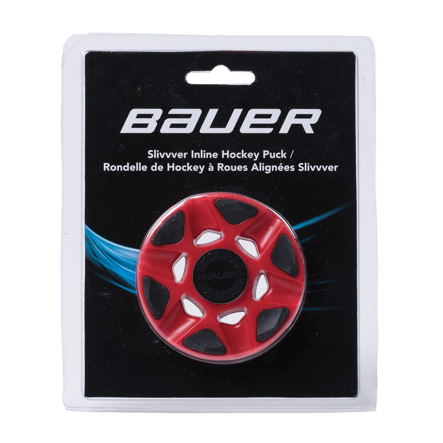 Изображение BAUER RH Slivvver Puck red - each