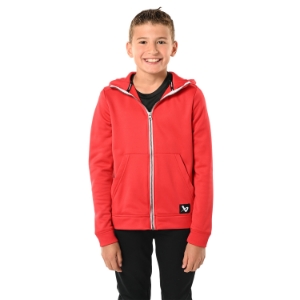 Изображение BAUER Fleece Zip Hoodie Team - red - Yth.