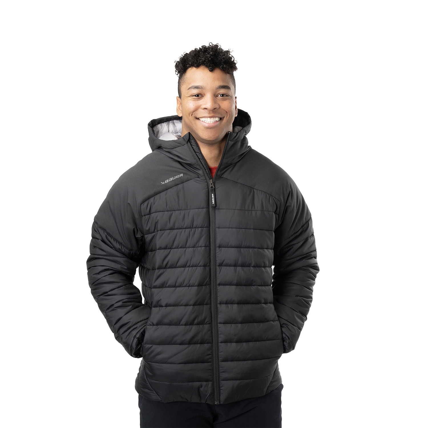 Bild von BAUER Team Puffer Jacke - schwarz - Sr.