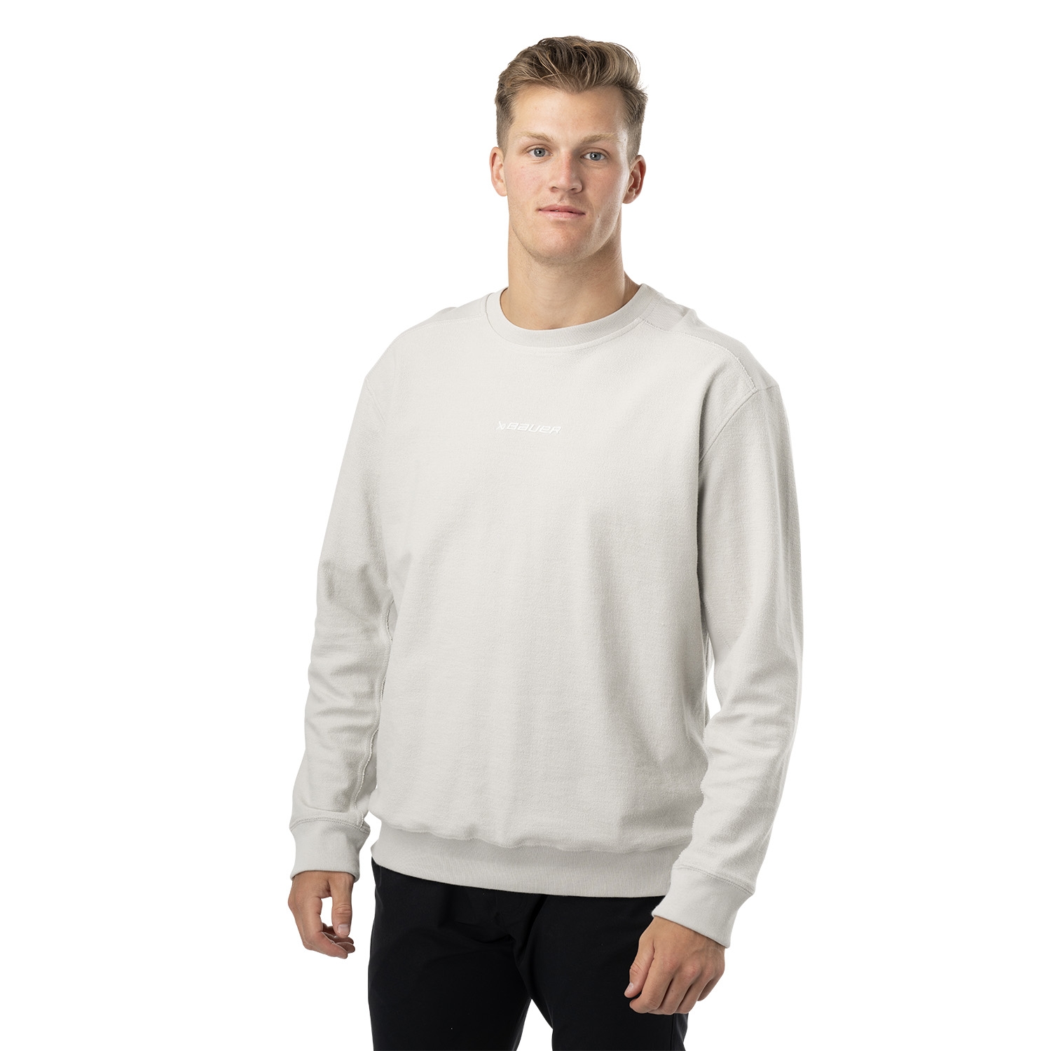 Изображение BAUER Crew Sweater Exposed Seam - gry - Sr.
