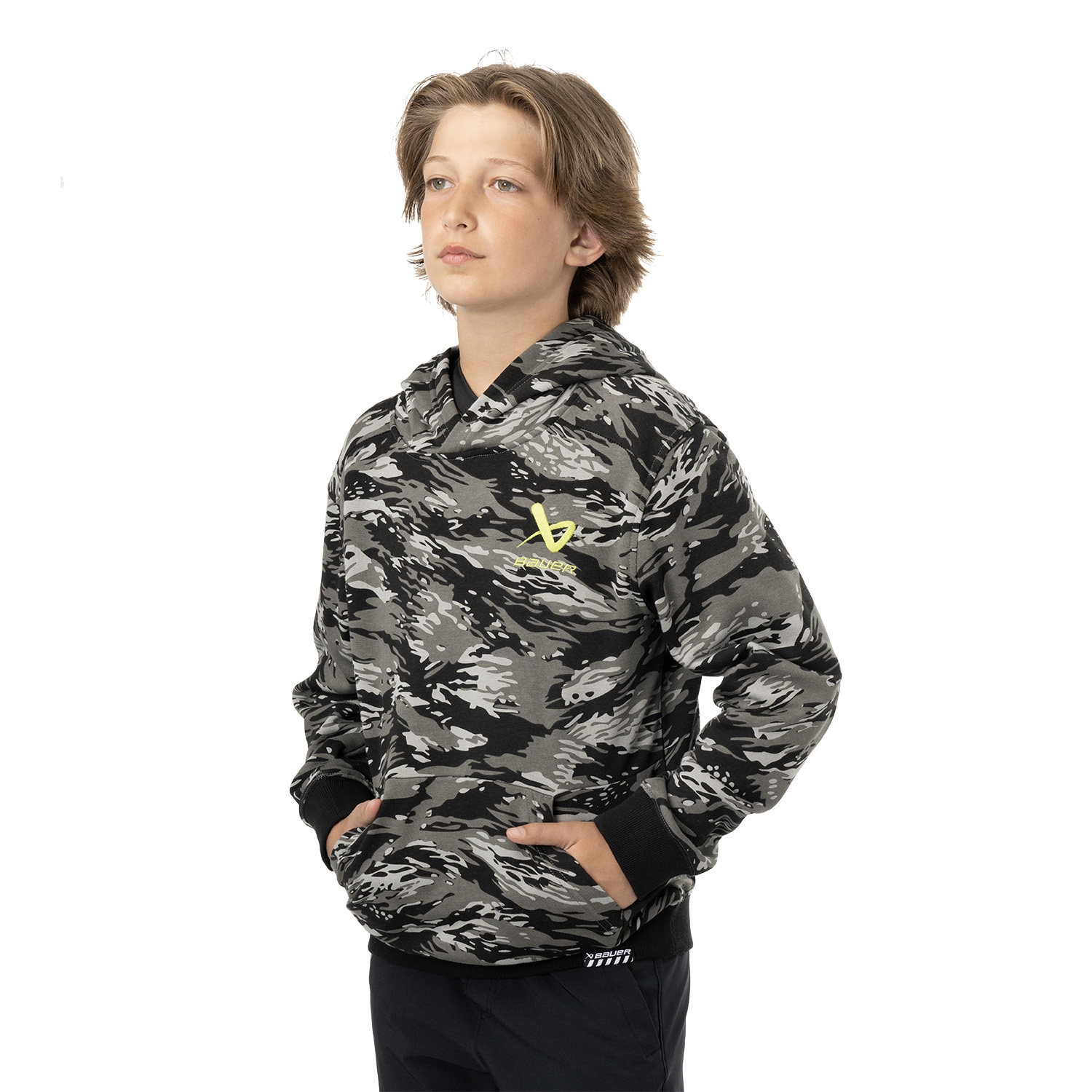 Изображение BAUER Painted Hoodie - cam - Yth.