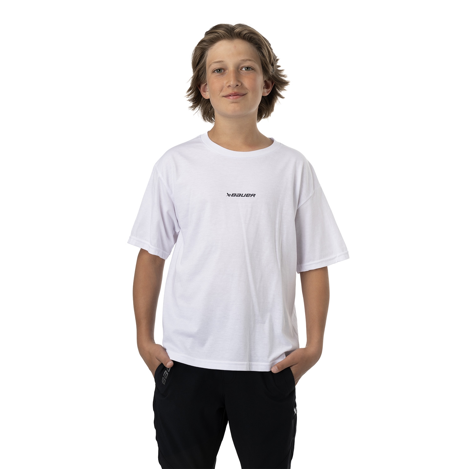 Bild von BAUER Core Tee - weiß -Yth.