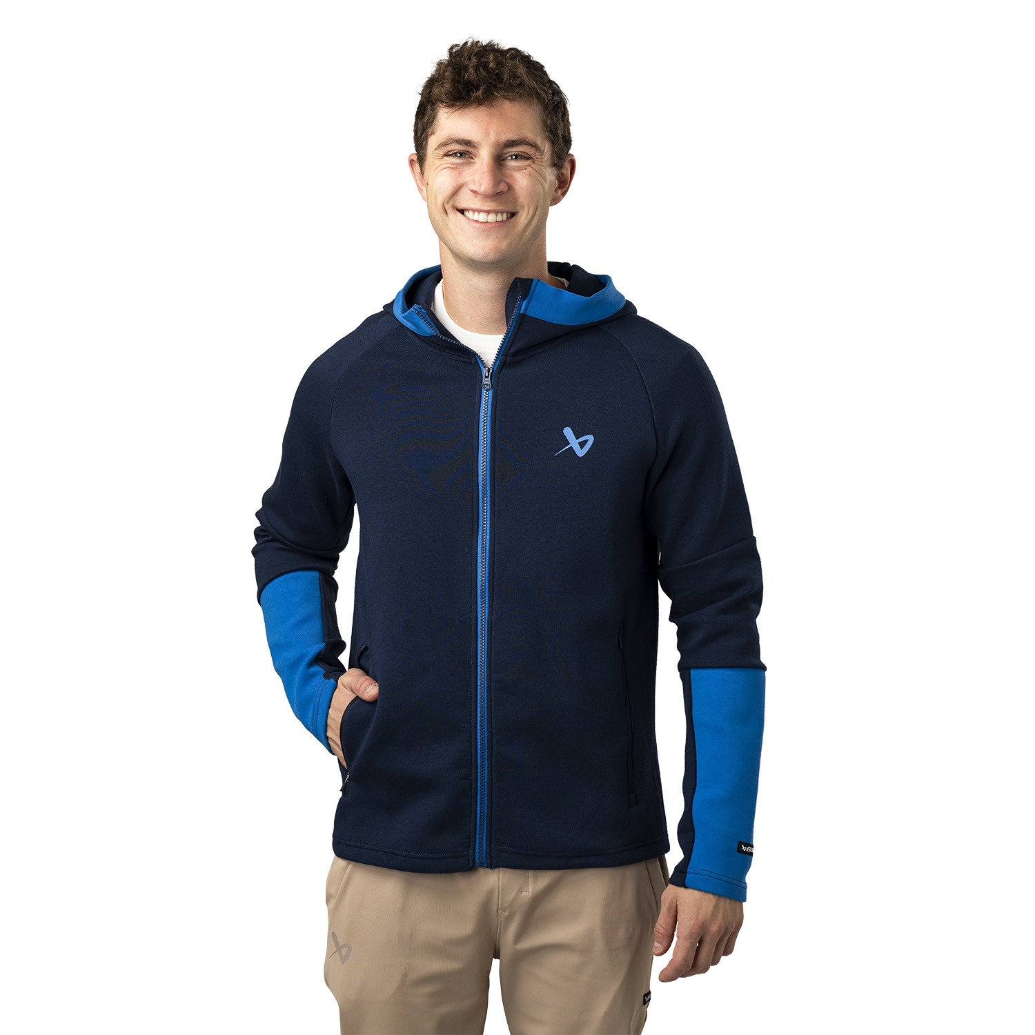 Изображение BAUER FLC Full Zip Colorblock - nav - Sr.