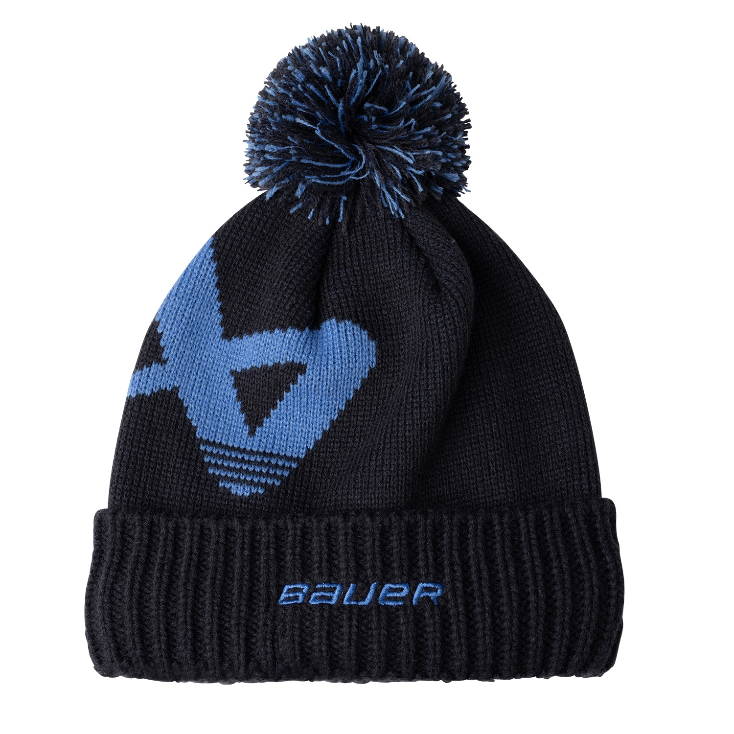 Bild von BAUER Knit Pom Intarsia - marine/blau - Sr.