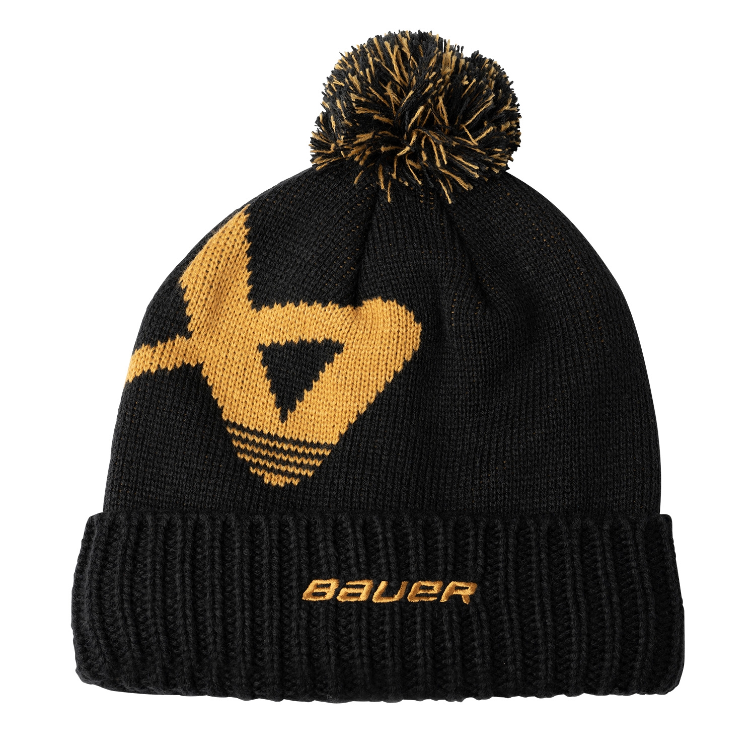 Bild von BAUER Knit Pom Intarsia - schwarz/gelb - Yth.