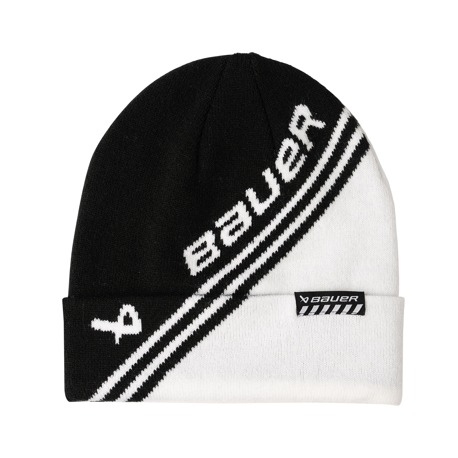 Picture of BAUER Toque Colorblock - blk/wht - Yth.