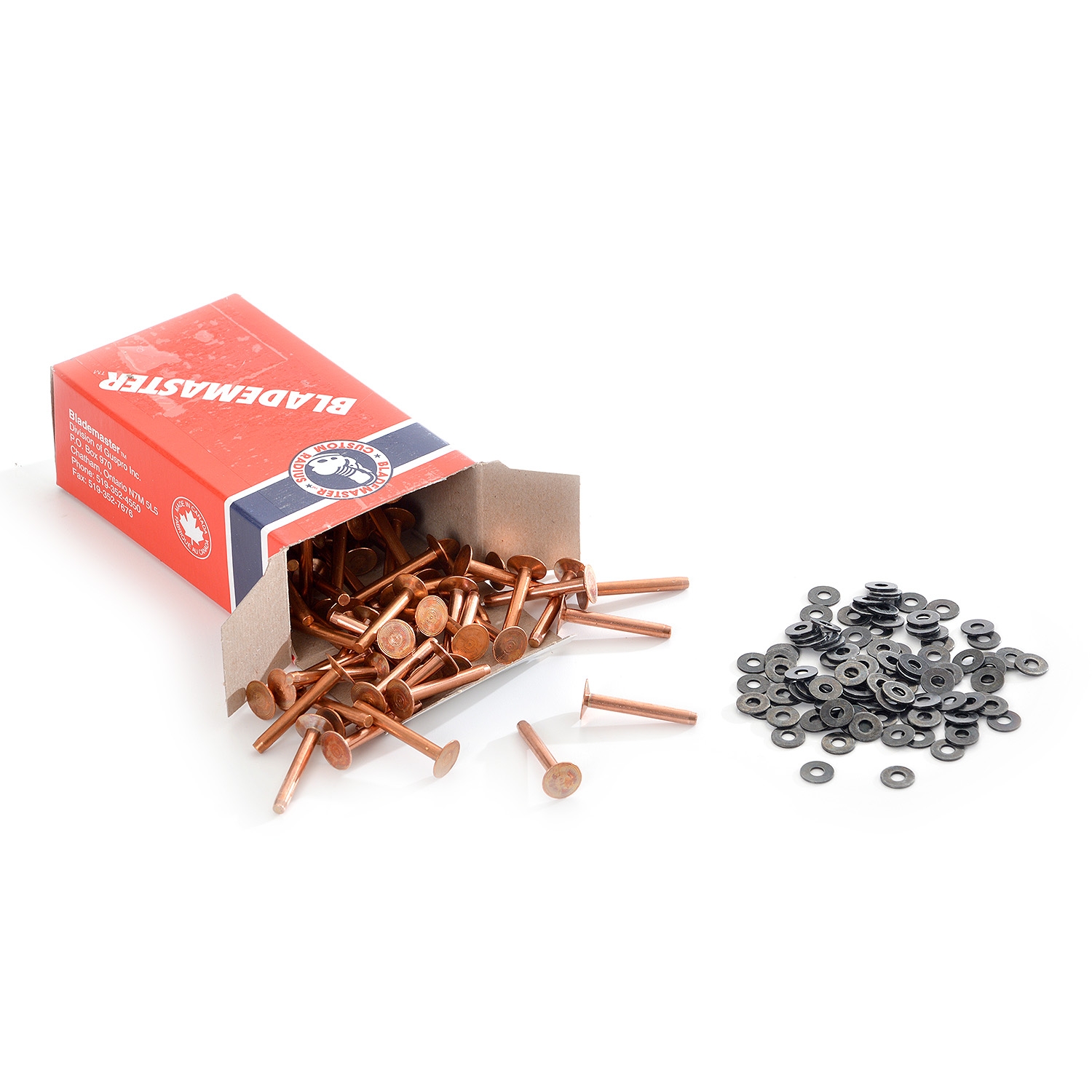 Bild von BLADEMASTER Kupfer Nieten - 1 1/4 Ø 4 mm - 100er Pack