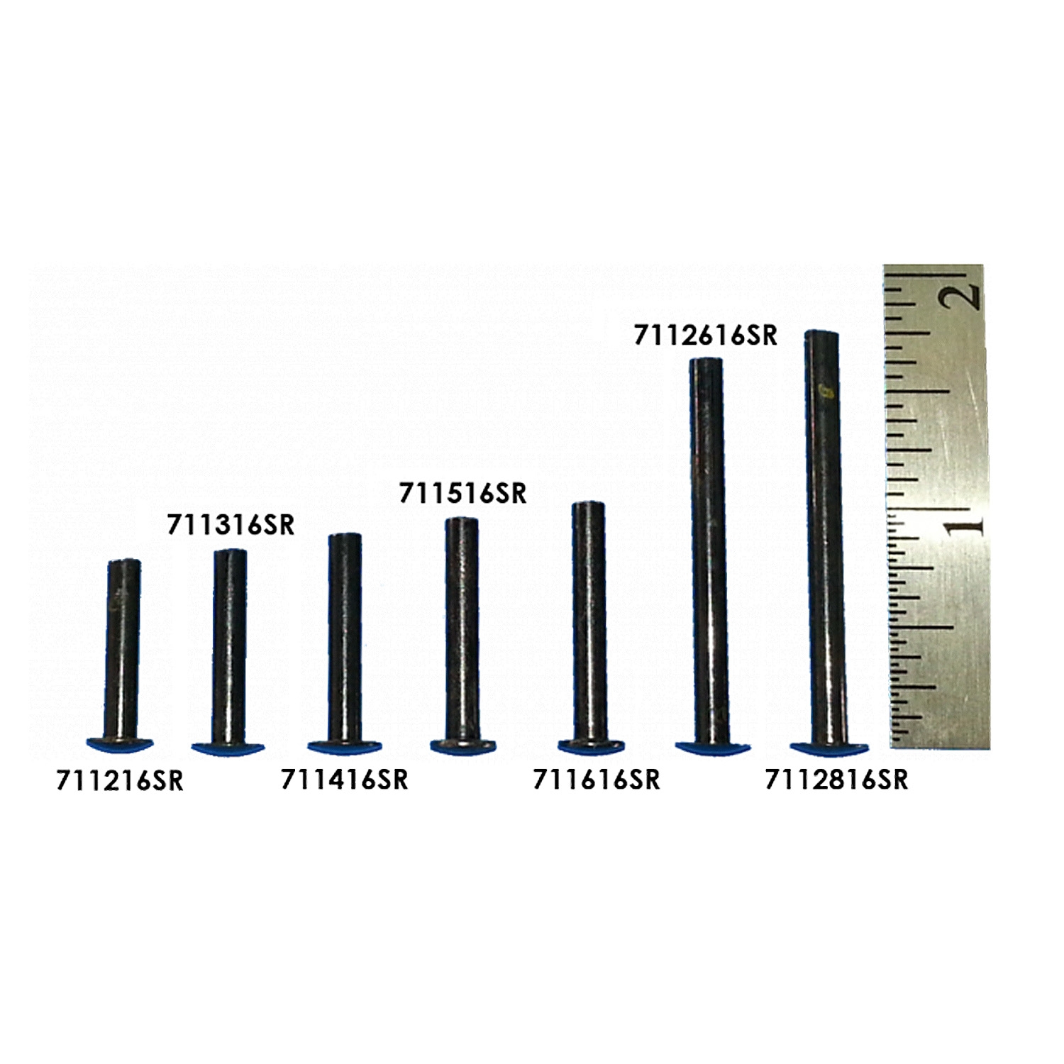 Bild von BLADEMASTER Stahl-Nieten 14/16"-22,2 mm - 250er Pack