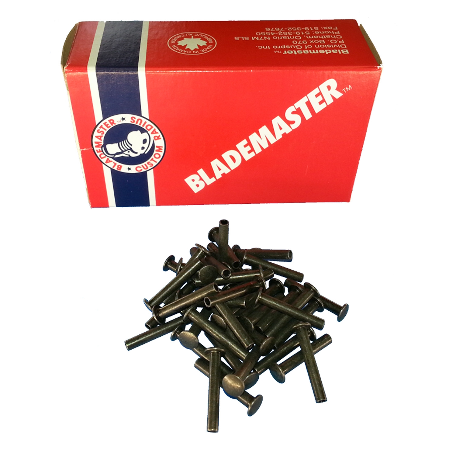 Bild von BLADEMASTER Stahl-Nieten 8/16"-12,7 mm -250er Pack
