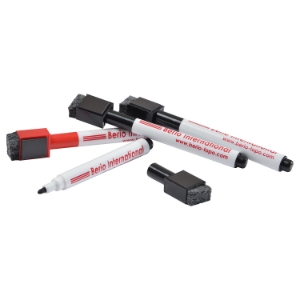 Bild von BERIO Ersatzstift für Coachtafel - 4er Pack (3x schwarz, 1x rot)