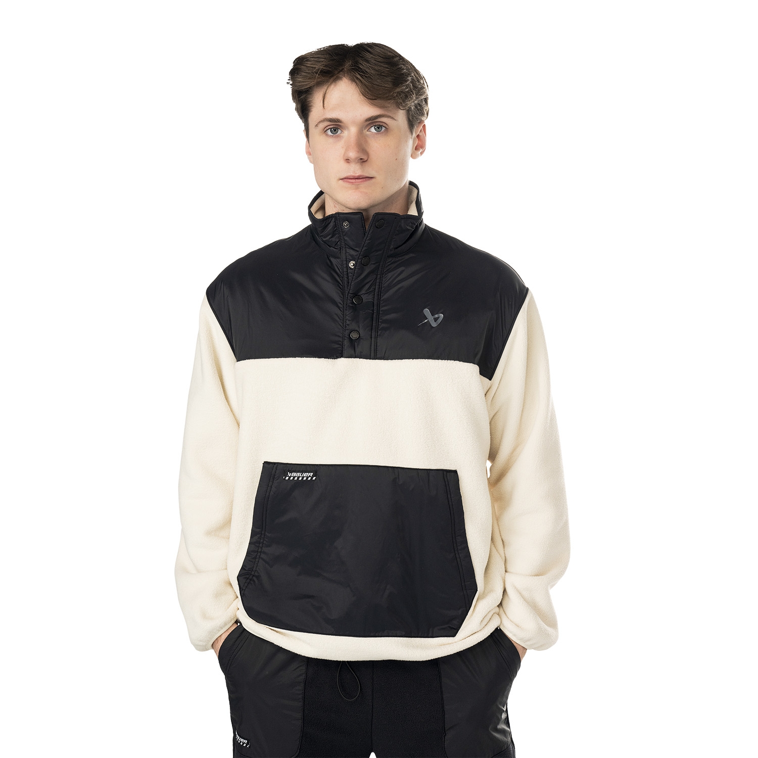 Изображение BAUER Polarfleece Pullover - blk/crm - Sr.
