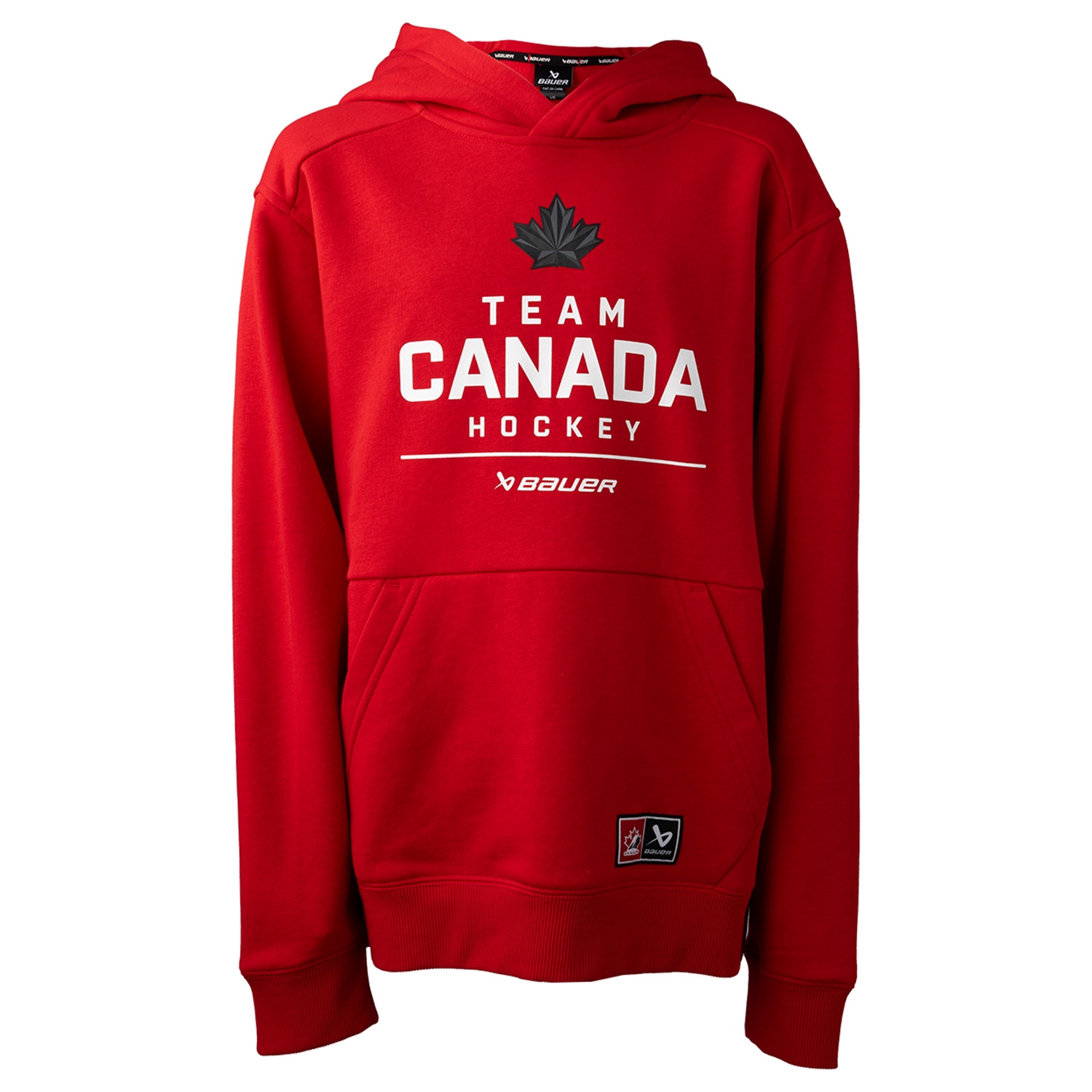 Изображение BAUER Hockey Canada Stacked Hoodie - red - Yth.