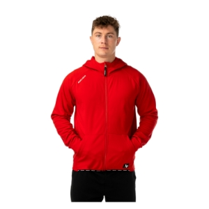 Изображение BAUER Fleece Zip Hoodie Team - red - Sr.