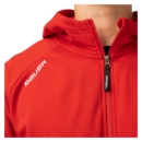 Изображение BAUER Fleece Zip Hoodie Team - red - Sr.